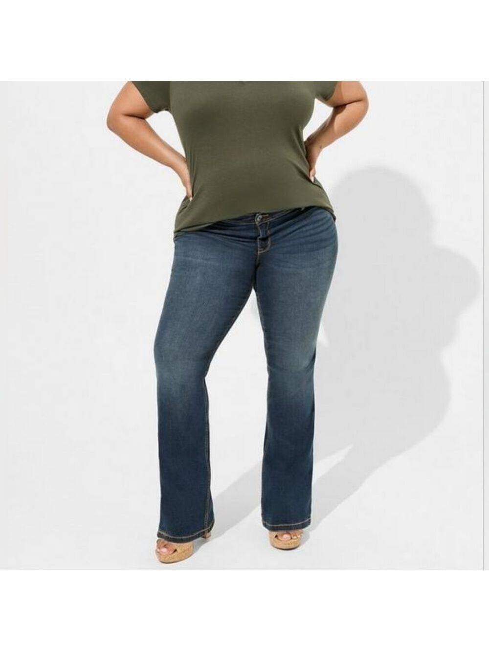20 - Torrid | Luxe Slim Boot Jean - Super Stretch Medium Wash